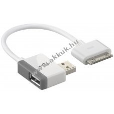 Goobay USB HUB + kbel -  kb. 18cm USB -> Apple - A kszlet erejig!