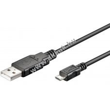 Goobay USB kbel 2.0 micro USB csatlakozval 30cm fekete (dupla rnykols) - Kirusts!