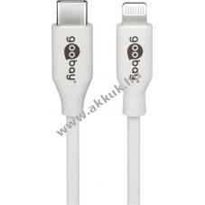 Goobay Apple Lightning-USB C tlt s adatkbel, fehr MFI chip tmogats 1m