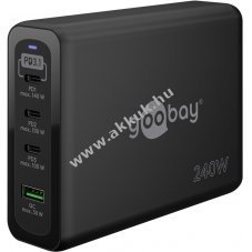 Hlzati gyorstlt 240W USB-C Power Delivery, 3db USB-C, 1db USB-A - A kszlet erejig!