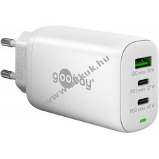 65W hlzati USB-C gyorstlt tbbportos Power Delivery, fehr - A kszlet erejig!