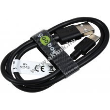 goobay USB-C tlt s szinkronizl kbel USB-C aljzatos kszlkekhez, 50cm, fekete