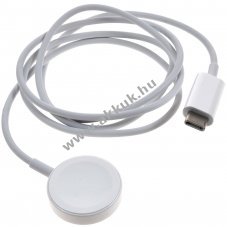 Eredeti APPLE A2652, m�gneses USB-C t�lt�k�bel, 1m, feh�r