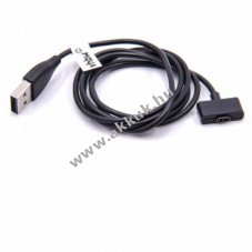 USB töltőkábel / töltőállomás / dokkoló Fitbit Ionic fekete (30cm)