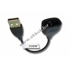 USB töltőkábel FitBit One fekete (10cm)