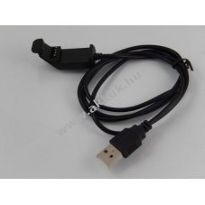 USB töltőkábel / töltőállomás / dokkoló Garmin Edge 20, 25 fekete (1m)