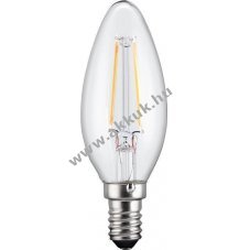 Goobay filament LED-gyertya izz 2,8W (24W) foglalat E14 meleg-fehr (2700K) 250lm nem dimmerelhet