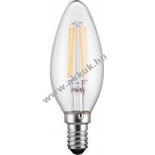 Goobay filament LED-gyertya izz 4W (37W) foglalat E14 meleg-fehr (2700K) 450lm nem dimmerelhet