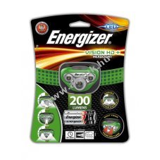 Energizer headlight / fejlmpa Vision HD 200lumen + 3db AAA elem HDB322