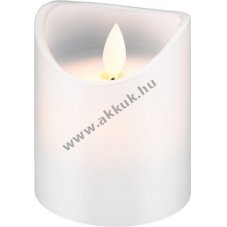 Goobay igazi viaszgyertya LED lmpval 7,5 x 10cm meleg fehr szn(2700K) led-es mcses