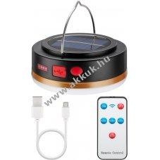 LED napelemes kempinglmpa tvirnytval, 220lm - Kirusts!