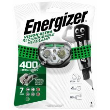 Energizer Pro+ LED VISION ULTRA tlthet fejlmpa 400lm zld beptett akkuval