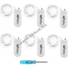 6db 20 LED-es fnyfzr 2m hideg fehr - A kszlet erejig!