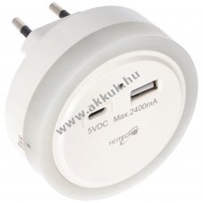 LED jjeli fny USB-A s USB-C tlt csatlakozval