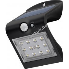 LED napelemes fali lmpa mozgsrzkelvel 1,5 W fekete