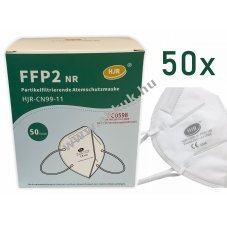 50db HJR FFP2 rszecskeszr maszk (nem orvosi!), csomagolva