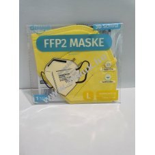 FFP2 szjmaszk, srga, 1db/csomag - A kszlet erejig!