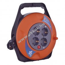 EMOS k�beldob, hosszabb�t�, eloszt� 4 aljzat 10m, IP20 v�delem, PVC szigetel�s