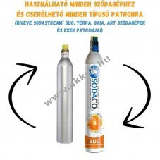 SodaCo univerzlis szdagp patron, 60-80 liter CO2 (Kizrlag CSERER Csomagcservel!) 809194