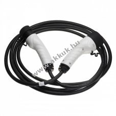 Tltkbel elektromos aut, plug-in hibrid, type2 csatlakoz, 1 fzis, 16A, 3.5KW, 5m