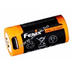 Fenix ARB-L16-700U vdelemmel elltott Li-Ion Akku 16340 RC123A 700mAh 3,7V