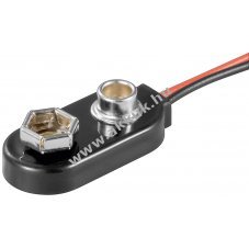 Elemtart, csatlakoz 9V Block elemhez vzleperegtets,