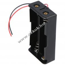 Elemtart 2db 18650 cellhoz, csatlakozval