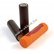 Cellsafe pr�mium szilikon tok 1db 18650-es akkuhoz Piros