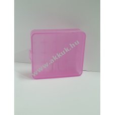 Akkutart doboz 1-4db 18650-es Li-Ion akkuhoz rzsaszn - A kszlet erejig!