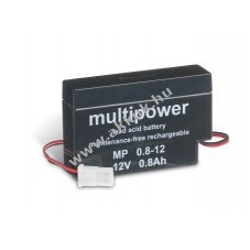 Helyettest lom akku Diamec tpus: DM12-0.8 12V 0,8Ah Multipower