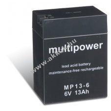 lom akku 6V 13Ah Multipower tpus MP13-6