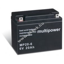 lom akku 6V 20Ah Multipower tpus MP20-6
