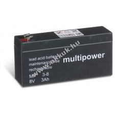 lom akku 8V 3Ah Multipower tpus MP3-8