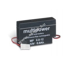 lom akku 12V 0,8Ah (Multipower) tpus MP0,8-12AMP