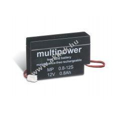 �lom akku 12V 0,8Ah Multipower t�pus MP0,8-12JST