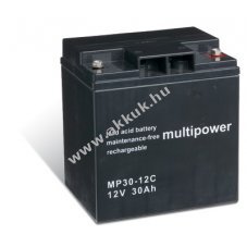 lom akku 12V 30Ah Multipower tpus MP30-12C ciklusll, ciklikus