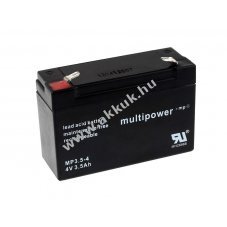 lom akku 4V 3,5Ah Multipower tpus MP3,5-4