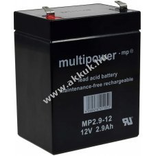 Ólom akku (Multipower) típus MP2,9-12 12V 2,9Ah