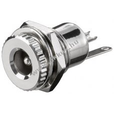 DC panel jack csatlakoz 2.1 mm, forraszthat - A kszlet erejig!