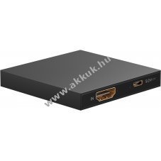 HDMI splitter/eloszt 1db HDMI bemenet - 2db HDMI kimenet 4K 30Hz