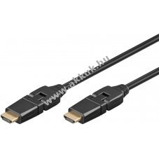 Nagy sebessg HDMI kbel (A tpus) > HDMI dug (A tpus) 360 fokban forgathat fejjel 1.5m