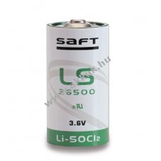 SAFT lithium elem LS26500 Plus - C 3,6V kb. 8,5Ah (Li-SOCl2)