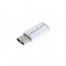 OTB ADAPTER talakt MICRO USB 2.0-rl MICRO USB-C-re tpus aljzat ezstmetl fmhz