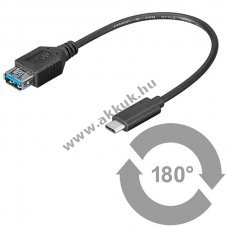 Goobay superspeed adapterkbel USB 3.0 -> USB-C - 20cm