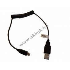 VHBW micro USB spirlkbel 30cm-1m fekete