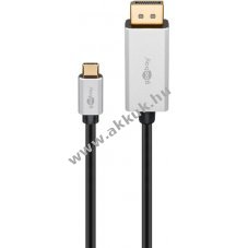 USB-C - DisplayPort adapterkbel, 2m