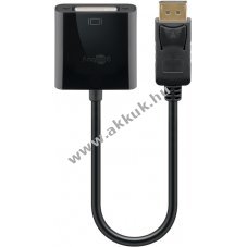 DisplayPort - DVI-D adapter kbel 1.2, nikkelezett