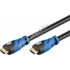 Prmium High Speed HDMI aranyozott kbel Ethernet HDMI A -> HDMI A 1m 4K/Ultra-HD kpes