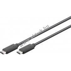 Goobay USB C 3.1 tlt s adatkbel fekete (3m)