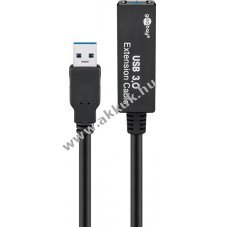 Aktv USB 3.0 hosszabbt kbel, fekete
